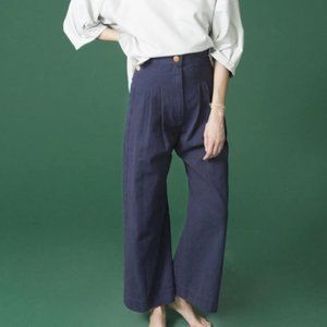 Ilana Kohn Boyd Pants Navy Cotton Canvas